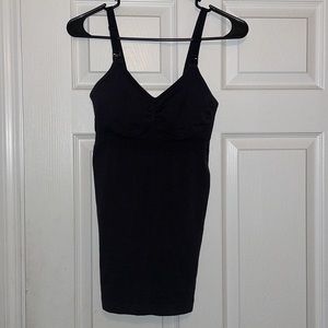 Black bravado basics nursing tank top